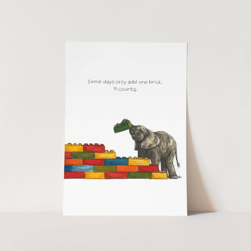 It Counts Art Print