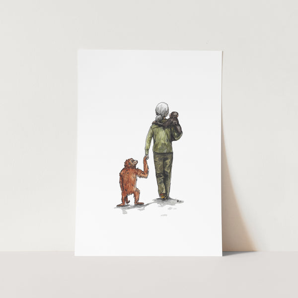 Jane Goodall Art Print