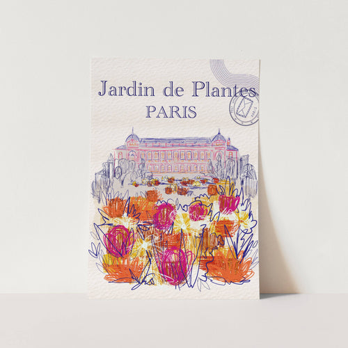 Jardin de Plantes Paris Art Print
