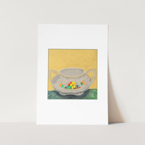 Jar with Flowers Art Print