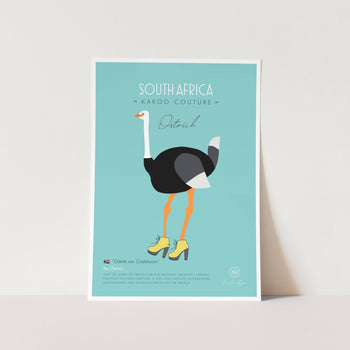 Ostrich by Kirsten Ryan Art Print