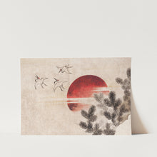 Load image into Gallery viewer, Katsushika Hokusai&#39;s Birds and Sunset Art Print