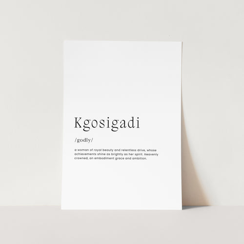 Kgosigadi Art Print