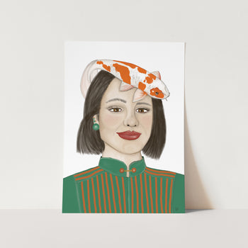 Koi Hat Art Print