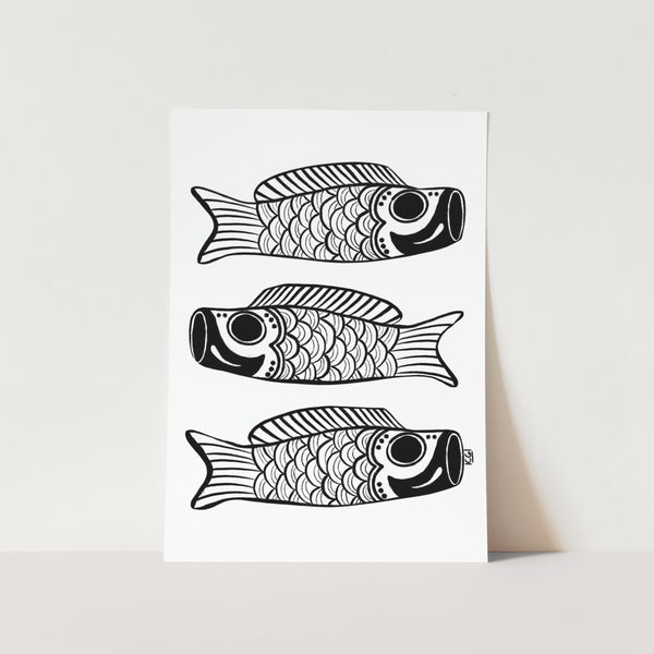 Koinobori White Art print