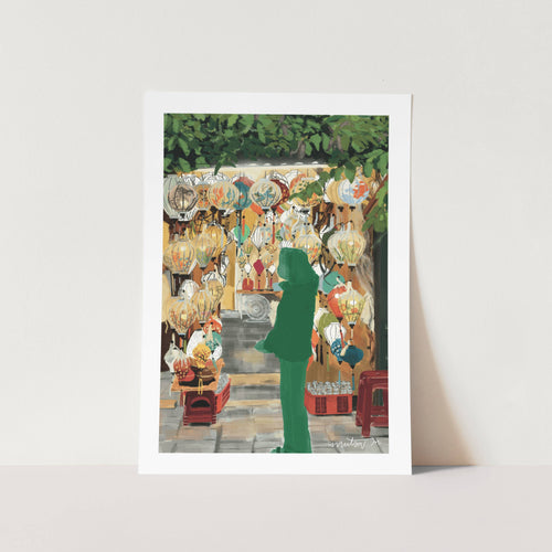 Lantern Stall in Hoi An Art Print