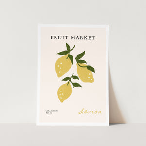 Lemon Market Art Print