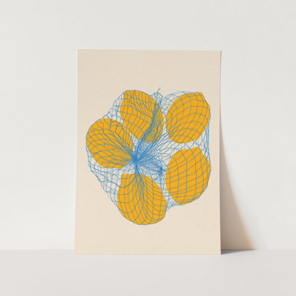 Lemons In A Net Bag PFY Art Print