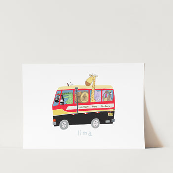 Lima Bus PFY Art Print