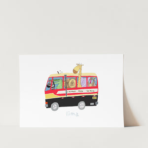 Lima Bus PFY Art Print