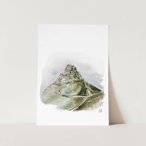 Lion's Head Portrait Art Print