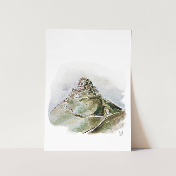 Lion's Head Portrait Art Print