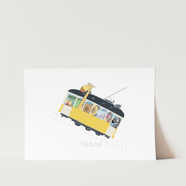 Lisbon Tram PFY Art Print