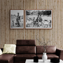 Load image into Gallery viewer, Samburu Family and Their Goats PFY Art Print