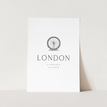 Load image into Gallery viewer, London Coordinates PFY Art Print