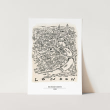 Load image into Gallery viewer, London Illustration Map Art Print