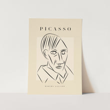 Load image into Gallery viewer, Man Face by Picasso Art Print