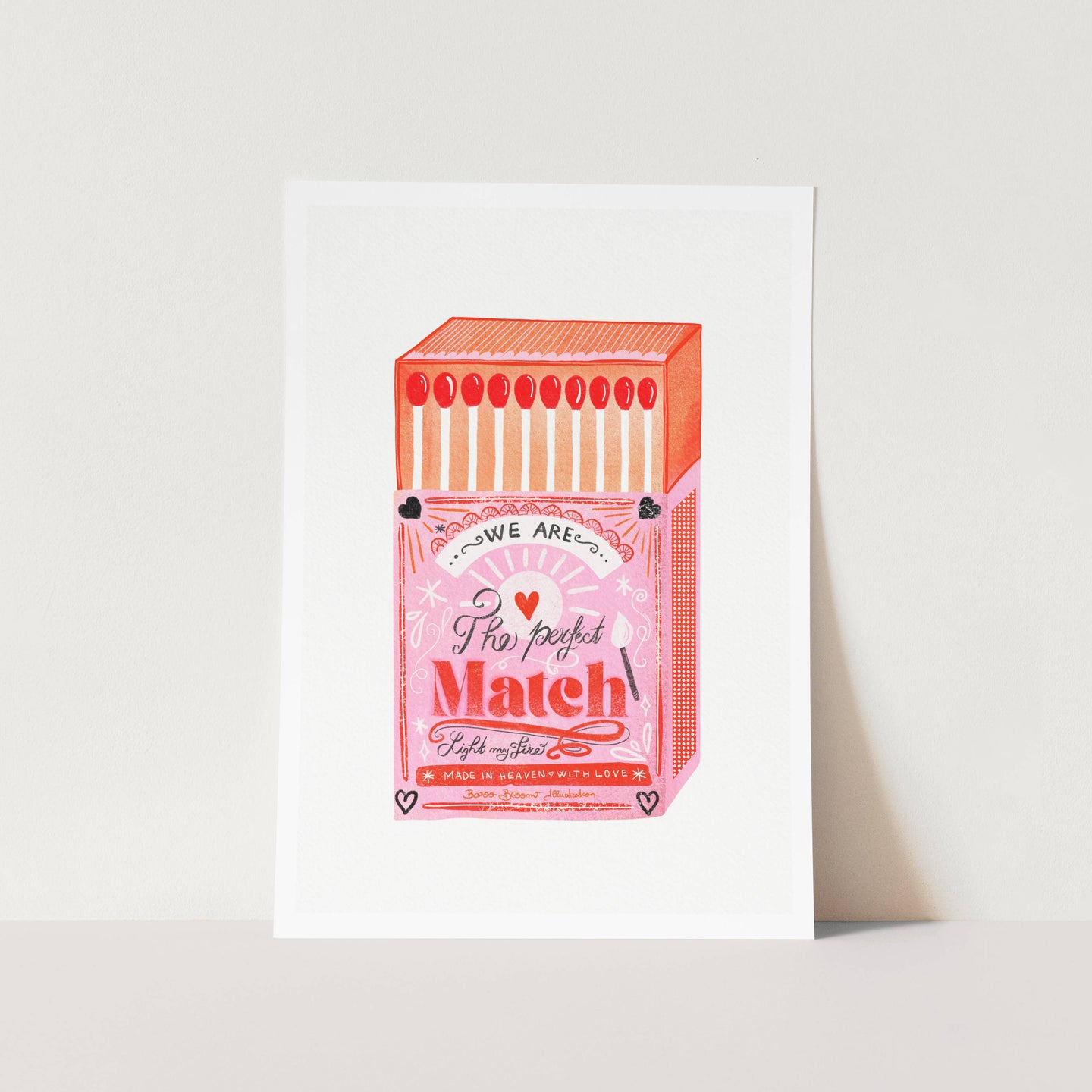 Match Box White PFY Art Print