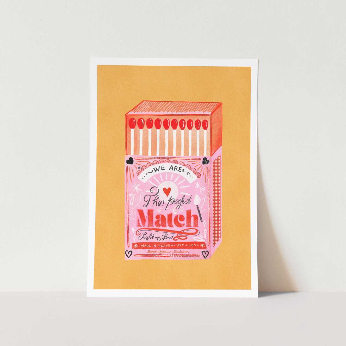 Match Box Yellow PFY Art Print