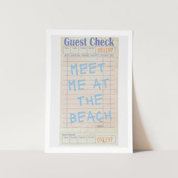 Meet Me At The Beach PFY Art Print