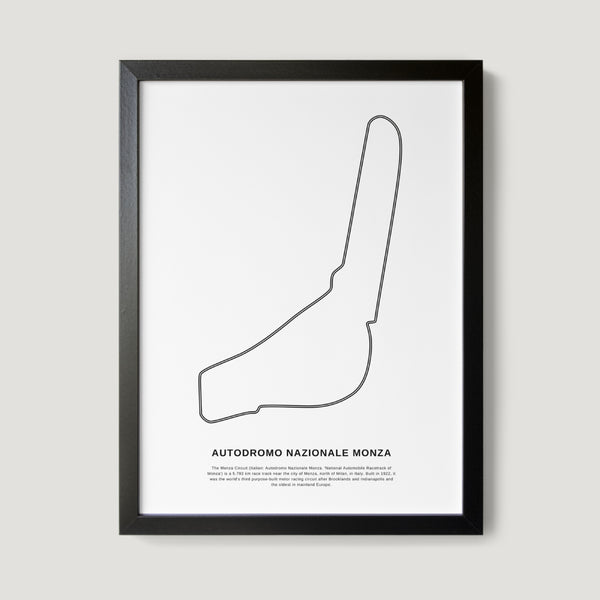 Milan Italy Autodromo Nazionale Monza F1 Race Track Art Print