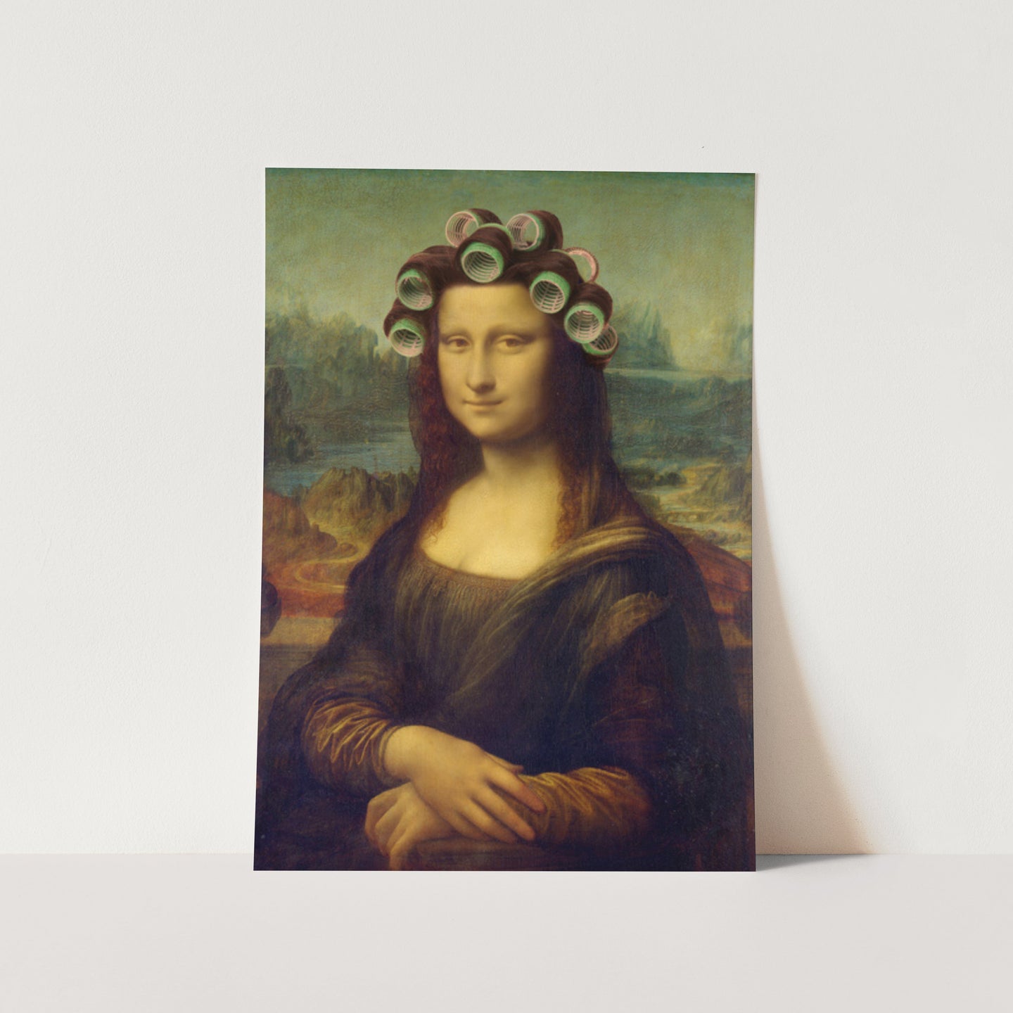 Mona Lisa - The Curly Girly Edition PFY Art Print