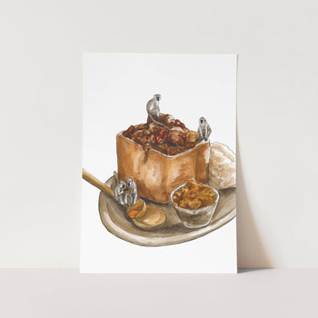 Monkey Chow Art Print