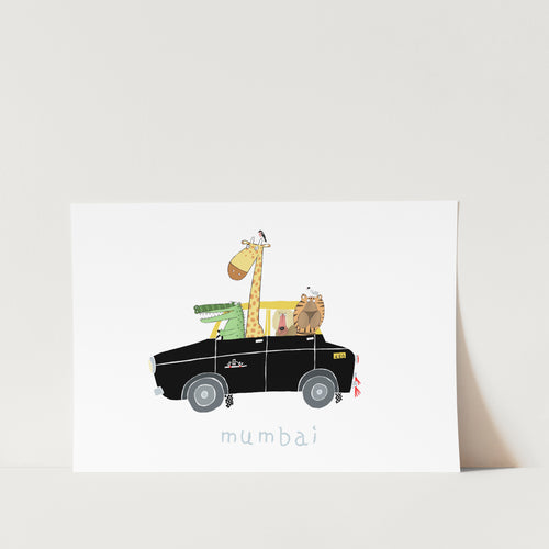 Mumbai Taxi PFY Art Print