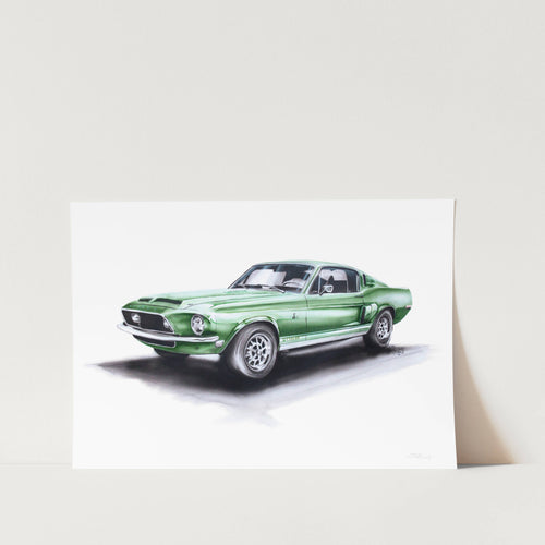 Mustang GT500 Art Print