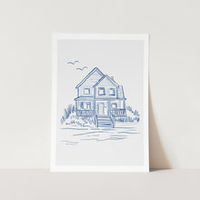 Load image into Gallery viewer, Nantucket Beach House PFY Art Print