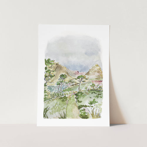 Neighbourhood Walk Art Print