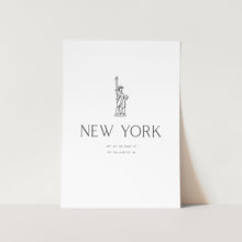 Load image into Gallery viewer, New York  Coordinates PFY Art Print