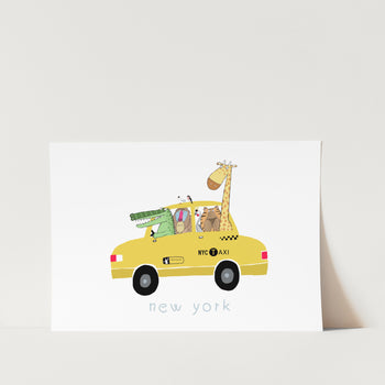 New York Taxi PFY Art Print