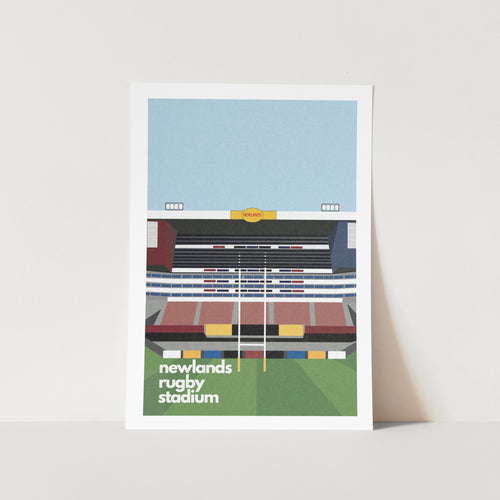 Newlands Rugby Stadium Cape Town Rugby Art Print