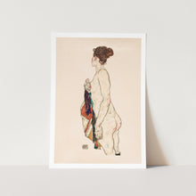 Load image into Gallery viewer, Nude With Patterned Robe by Egon Schiele PFY Art Print