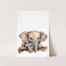 Load image into Gallery viewer, Nursery Elephant 02 Art Print