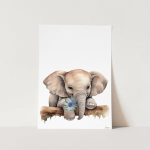 Nursery Elephant 02 Art Print