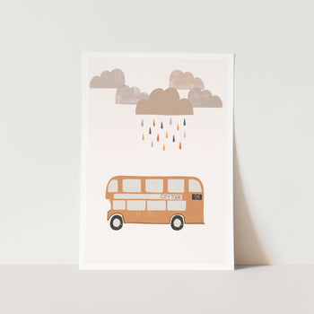 Orange Bus PFY Art Print