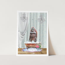 Load image into Gallery viewer, Orangutan in Bathtub PFY Art Print