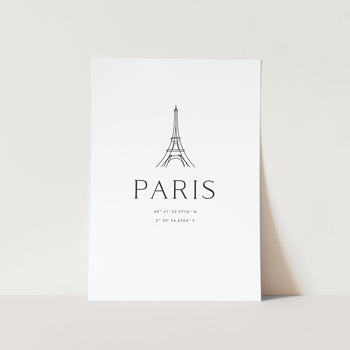 Paris Coordinates PFY Art Print
