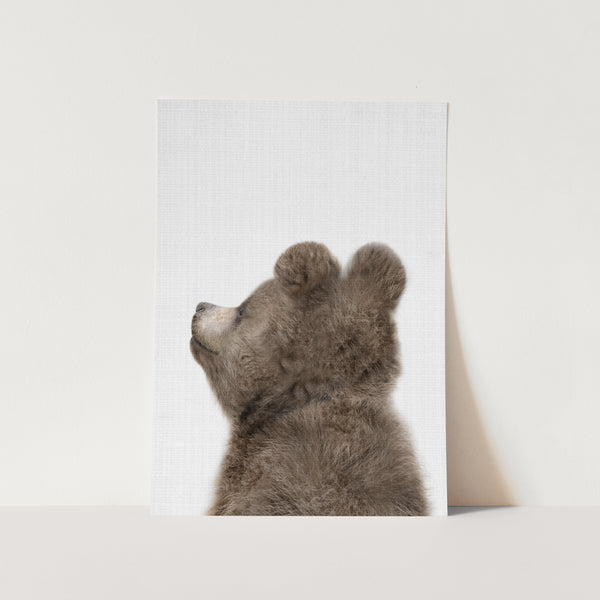 Peekaboo Baby Bear Back PFY Art Print