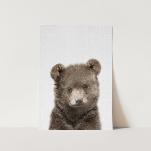 Peekaboo Baby Bear PFY Art Print