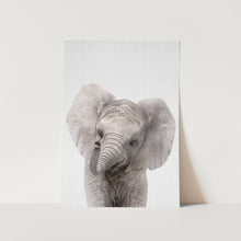 Load image into Gallery viewer, Peekaboo Baby Elephant PFY Art Print