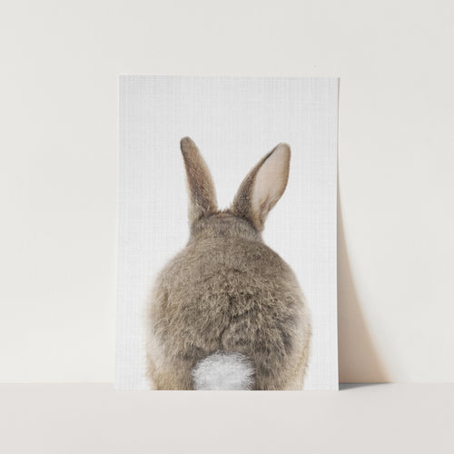 Peekaboo Bunny Tail PFY Art Print