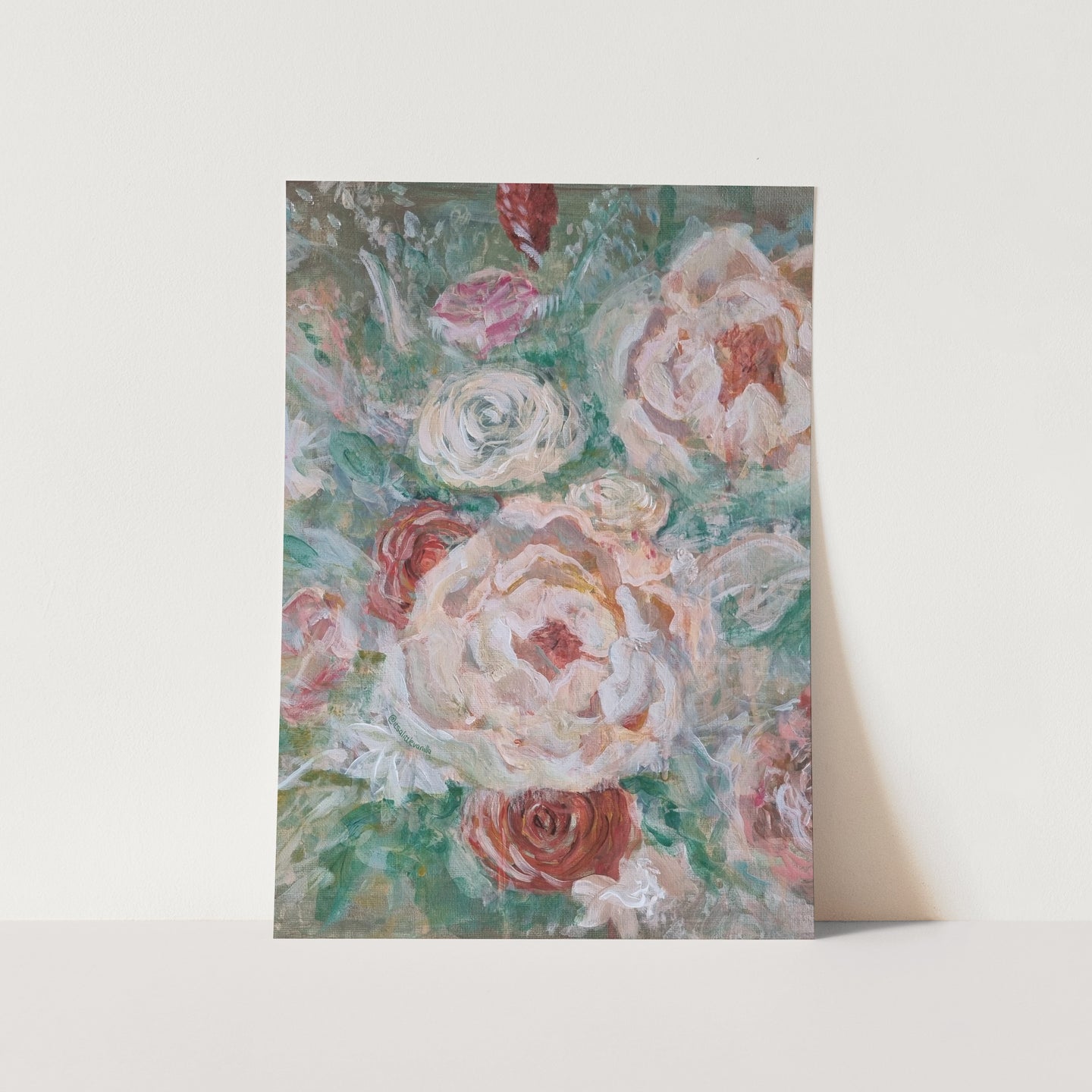 Peony Bouquet Art Print