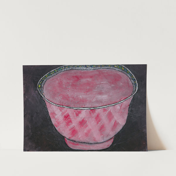 Pink Bowl Art Print