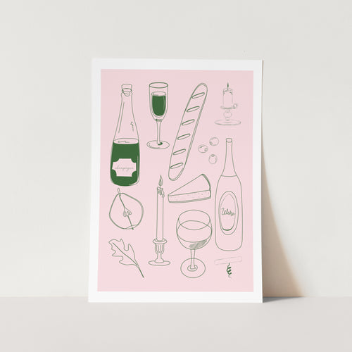 Pink Brunch 02 Art Print