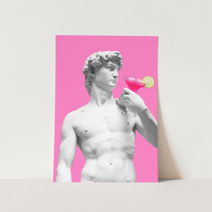 Pink David PFY Art Print