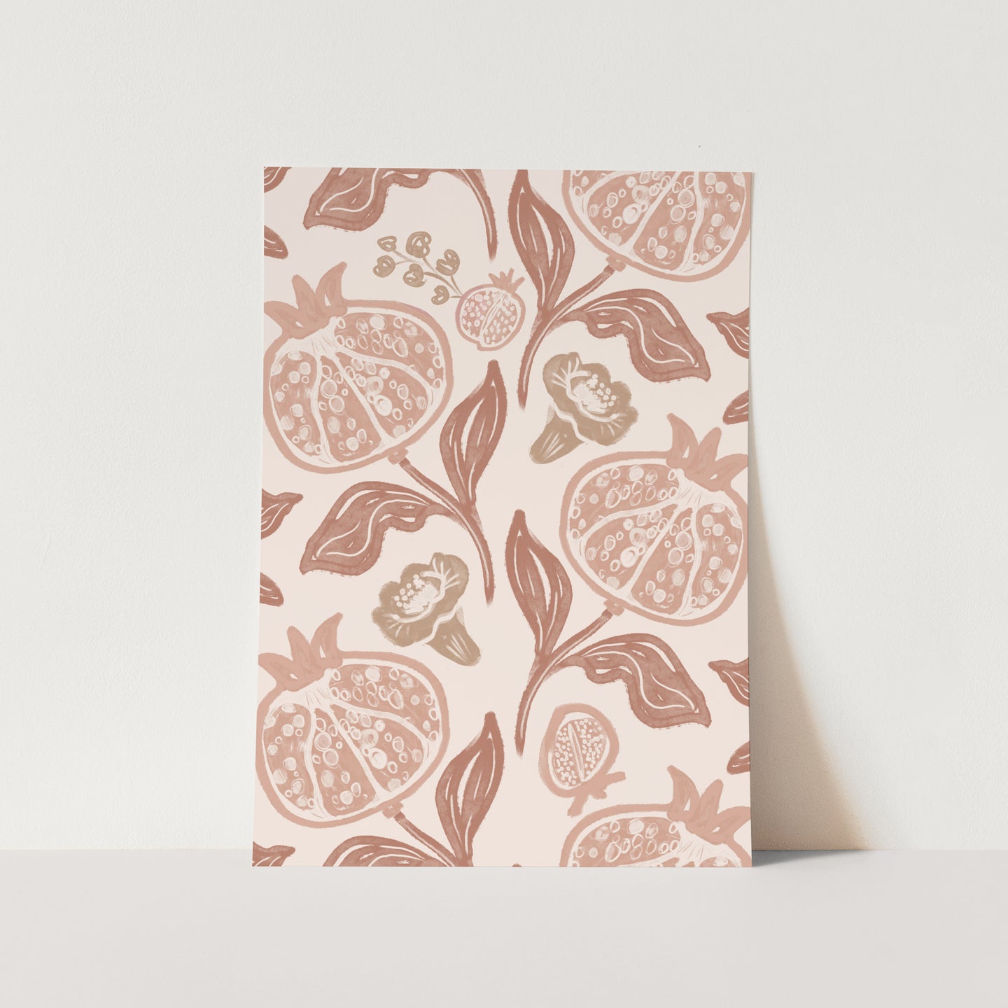 Pomegranates Pattern PFY Art Print