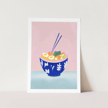 Ramen Bowl Noodles PFY Art Print